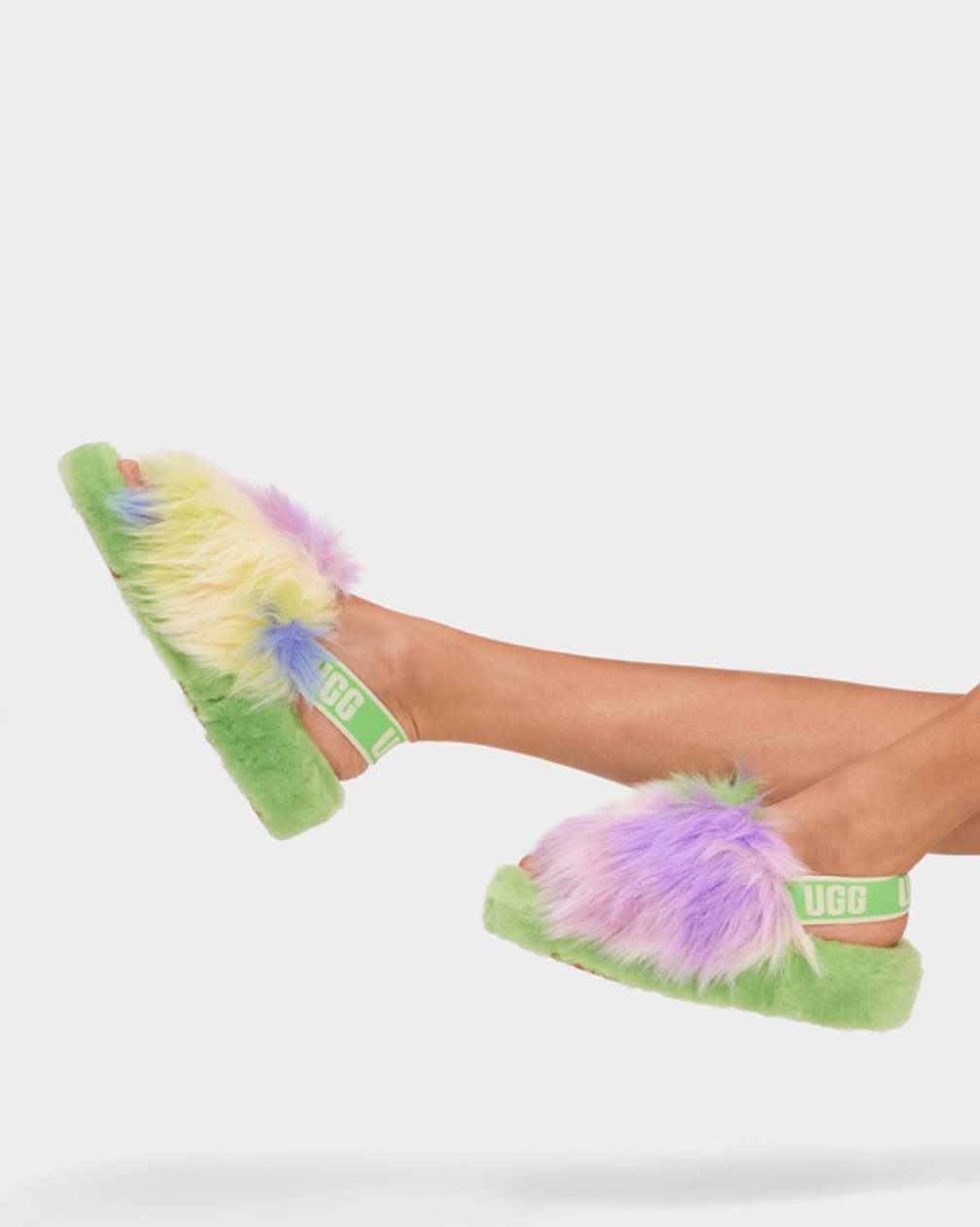 UGG★Fluff OH YEAH Tie Dye★オーイヤースライドタイダイ UGG Women's Oh Yeah Tie Dye Slippers - Magnolia/Tie dye 6M